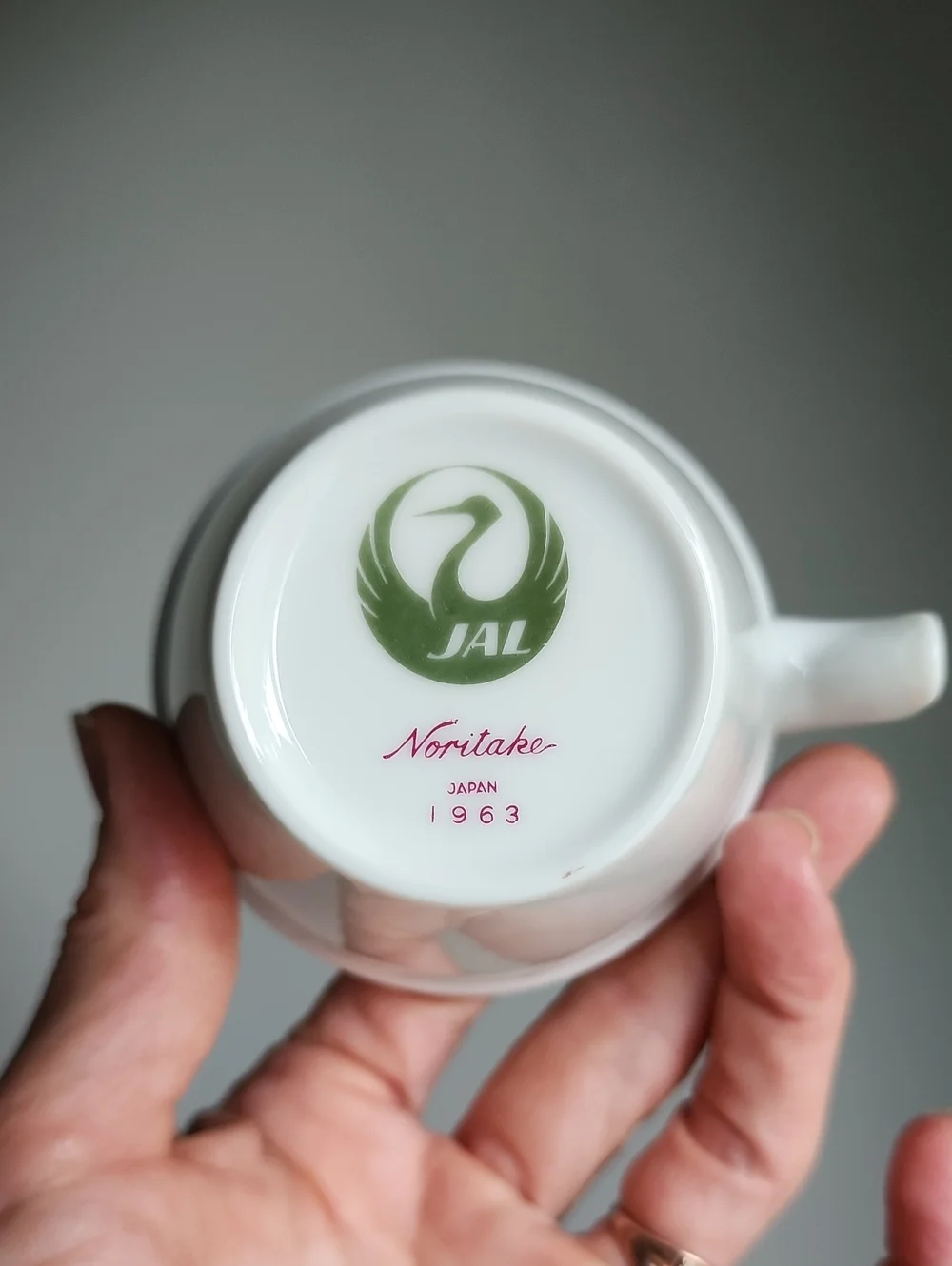 VINTAGE NORITAKE JAPAN AIRLINES (JAL) CUP & SAUCER